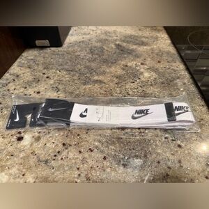 Nike White and Black Belt